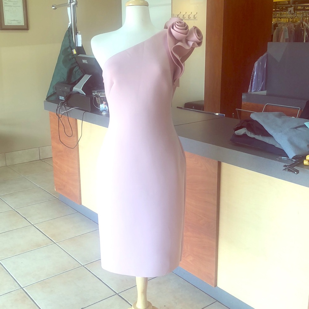 Eliza J dress that only has one sleeve.